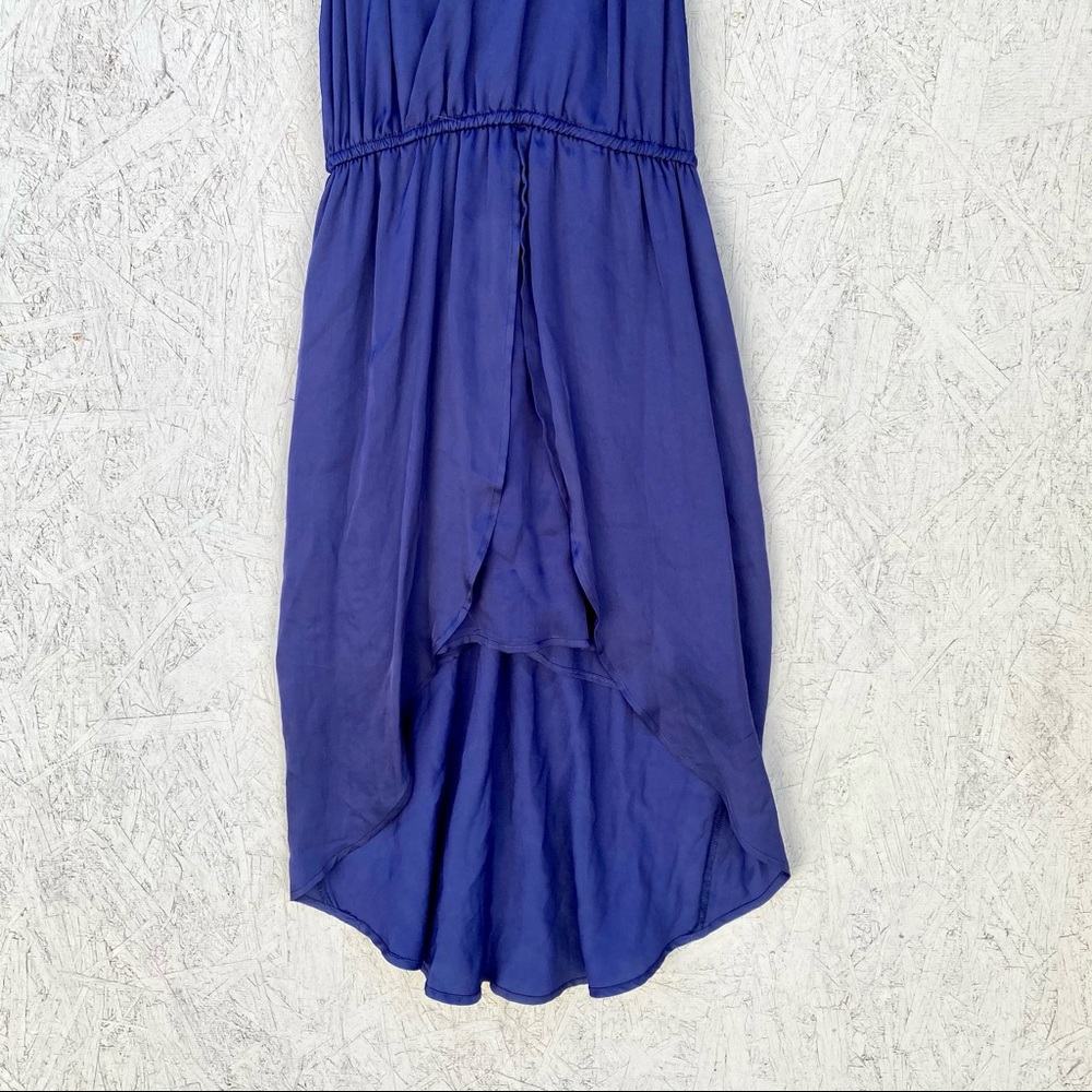 Blue Life Spaghetti Strap V-Neck High Low Dress M - Picture 6 of 8